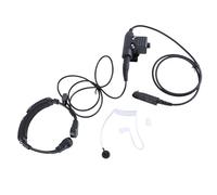 Whoasyst Tubi d'aria aggiornati Vibrazioni della gola Cuffie Microfono Acustica Tubo Auricolare Per A-58 Walkies Talkie Air Acoustics Tubo Auricolare