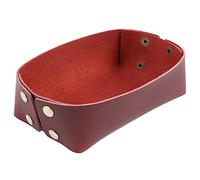 Whoasyst Vassoio porta dadi per caramelle, tavolo da ingresso, portagioie, in pelle, per ufficio, casa, club, gioielli, scatola portaoggetti in pelle, idea regalo