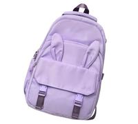 Whoasyst Zaino alla moda di grande capacità per la scuola di viaggio amichevole borsa del libro di nylon con scomparti organizzativi zaino grande capacità borsa libro, Viola