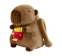 Whoasyst Zaino portatile con animali in peluche, borsa a tracolla casual per bambini e adolescenti, da viaggio o come regalo elegante per adolescenti, Patatine fritte