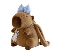 Whoasyst Zaino portatile con animali in peluche, borsa a tracolla casual per bambini e adolescenti, da viaggio o come regalo elegante per adolescenti, D