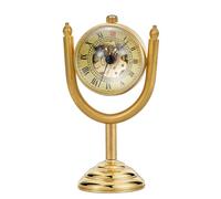 Whodoit Orologio da tasca meccanico a forma di sfera dorata per uomo, trasparente su e giù a forma di sfera capovolgente, quadrante digitale romano, orologio da tasca meccanico