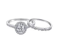 Whoiy Anelli in argento Sterling con simbolo dell'infinito, regalo di San Valentino per la persona che ami Comfort Fit, J 1/2-T 1/2 argento, Argento sterling, Zirconia cubica