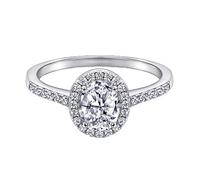 Whoiy Anelli in argento Sterling con simbolo dell'infinito, regalo di San Valentino per la persona che ami Comfort Fit, J 1/2-T 1/2 argento, Argento sterling, Zirconia cubica