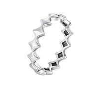 Whoiy Anello da donna in argento 925, fedi nuziali senza pietra, anello di fidanzamento, semplice per donne, Nessuna pietra preziosa