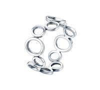 Whoiy Anello da donna in vero argento 925, anelli di fidanzamento senza pietra Unique per donne, Nessuna pietra preziosa