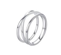 Whoiy Anello da donna in vero argento 925, senza pietra, per donne, Nessuna pietra preziosa