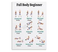 Whole Body Beginner Poster No Equipment Workout