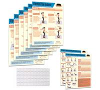 Whole Body Vibration Plate Set di poster per esercizi, 6 guide e 2 piani di | Poster per esercizi con piastra vibrante, guide di allenamento per tutto il corpo, piani personalizzabili per 30 giorni