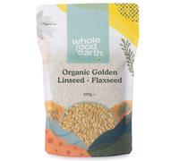 Whole Food Earth Semi di Lino Biologici Dorati - 500 g, Omega-3 Vegano Integrali