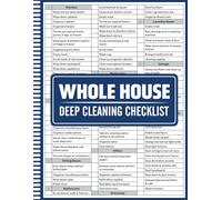 Whole House Deep cleaning Checklist: Room-by-Room Cleaning Planner for Homeowners, Renters & Cleaning Businesses - Stay Organized and Keep Every Space Sparkling Clean