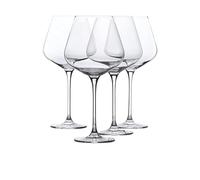 WHOLE HOUSEWARES Set di Bicchieri Vino - Set di 4 Bicchieri Vino Rosso - 850 ml Bicchieri Vino Bianco Alti - Set di Bicchieri Cristallo dal Design Elegante per Vino Rosso e Bianco