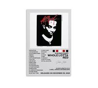 Whole Lotta Red-Playboi CartiDipinti decorativi impermeabili e resistenti alle macchie per soggiorno, camera da letto, ufficio, dipinti da appendere gratuitamente incorniciatura poster ad alta