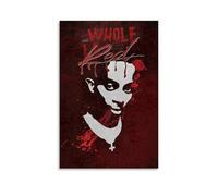 Whole Lotta Red Playboi CartiPoster per camera da letto, stampa estetica artistica da parete su tela, decorazione artistica da parete per soggiorno e camera da letto, senza cornice, stile 30 x 45 cm