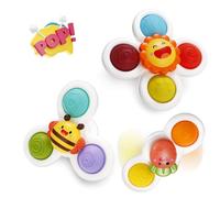 Wholede Gioco Seggiolone Ventosa Spinner Trottola Giochini per Neonati Giochi da Bagno per Bambini