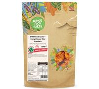 Wholefood Earth - Cracker di riso al peperoncino, cracker di riso al gusto curry, 500 g, senza OGM, senza latticini