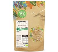 Wholefood Earth - Riso integrale a chicco tondo biologico, 3 kg, senza OGM, vegano, fonte di fibre, da coltivazione biologica controllata