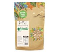 Wholefood Earth Riso integrale a grani corti, 2 kg, senza OGM, naturale, fonte di fibre