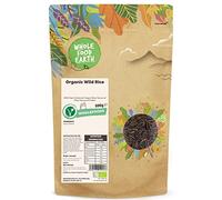Wholefood Earth - Riso selvatico biologico, 500 g, senza OGM, EcoSocial, vegano, crudo, fonte di fibre e proteine, certificato biologico