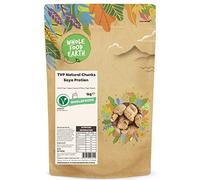 Wholefood Earth TVP Natural Chunks Soya Protien 1 kg | Senza OGM | Sorce of Fibre | Alto contenuto proteico