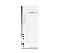 Wholesale case of 15 - piramide PTR4000 Computerized Payroll Time cards-time Cards, 3 - 1/5,1 cm x - 1/5,1 cm, 100/PK, bianco
