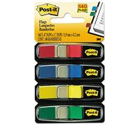 Wholesale case of 25 - 3 m post-it colorati piccolo nastro flags-self-stick bandiere, 1/5,1 cm x - 3/10,2 cm, 140/PK, be/GN/RD/Yw