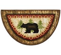 Wholesale Rug Source Intero Lodge Kitchen Mat Tappeto, Birch Bear, 19"x31" Wedge