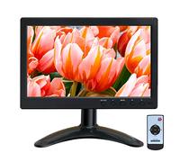 WHOLEV Monitor HDMI da 10 pollici IPS TFT LCD 1024 x 600 con cuffie AV/VGA/HDMI/BNC/USB, altoparlante integrato per ufficio, affari, sicurezza domestica, Raspberry Pi CCTV, PC, DVR
