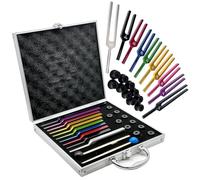 WHOOLEFUN Set di Diapason Solfeggio, 10 Diapason Chakra Multicolore Non Appesantiti, 174 Hz 285 Hz 396 Hz 417 Hz 528 Hz 639 Hz 741 Hz 852 Hz 963 Hz, per Terapia Curativa, Riduzione dello Stress