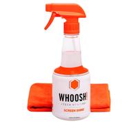 WHOOSH, Kit Pulizia Schermo 500 ml con Panno in Microfibra, Trasparente