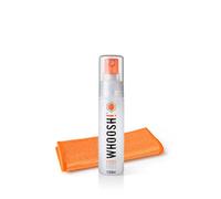 WHOOSH! Screen Shine Go Kit Pulizia iPhone - 30 Ml Con Panno Microfibra Spray - Occhiali Pulizia Per Laptop, MacBook E iPad - Senza Aloni, Tascabile, Da Viaggio, Ricaricabile Anti-Perdita