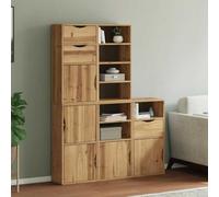 WHOPBXGAD Armadio portaoggetti Armadio portaoggettiArmadietti Laterali 5 pz ODDA 40x24x79 cm Legno Massello PinoAdatto al soggiorno