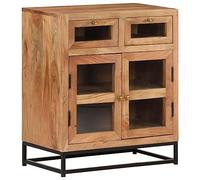 WHOPBXGAD Armadio portaoggetti Armadio portaoggettiCredenza 60x35x70 cm in Legno Massello di AcaciaAdatto al soggiorno