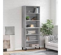 WHOPBXGAD Armadio portaoggetti Armadio portaoggettiCredenza Grigio Sonoma 69,5x32,5x180 cm Legno MultistratoAdatto al soggiorno