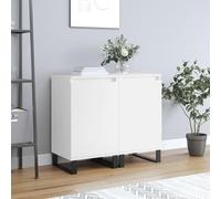 WHOPBXGAD Armadio portaoggetti Armadio portaoggettiCredenze 2 pz Bianche 40x35x70 cm in Legno MultistratoAdatto al soggiorno