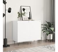 WHOPBXGAD Armadio portaoggetti Armadio portaoggettiCredenze 2 pz Bianche 40x35x70 cm in Legno MultistratoAdatto al soggiorno