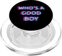 Who's A Good Boy 2000s Grunge Aesthetic Dog Themed PopSockets PopGrip per MagSafe