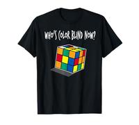 Who's Colorblind Now T-shirt Rubik Cube Speed Cube Maglietta