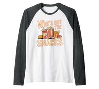 Who's Got The Snacks Voglia di buongustaio Maglia con Maniche Raglan