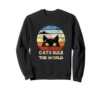 Who's There, Cool Funny Sarcastic Cats Graphic Cool Designs Felpa