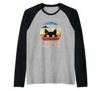 Who's There, Cool Funny Sarcastic Cats Graphic Cool Designs Maglia con Maniche Raglan