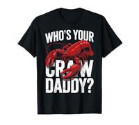Who's Your Craw Daddy Camicia Crawfish Bollire Divertente Cajun Uomini Maglietta
