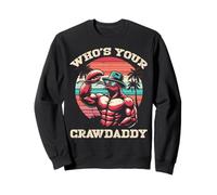 Whos Your CrawDaddy Gamberi Retro Gamberi Crawdad papà Uomini Felpa