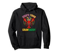 Who's Your Crawdaddy Mardi Gras Crawfish Perline giullare Felpa con Cappuccio