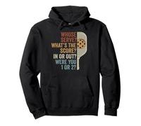 Whose Serve What's The Score Funny Pickleball Questions Felpa con Cappuccio
