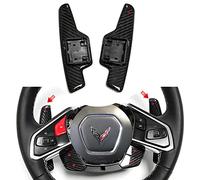 whpqjmt Upgraded Paddles Shift Pads for Corvette C8 Z51 Z06 2020 2021 2022 2023 - Non-Slip Grip & Easy Fit, Perfect Gear Change Every Time (Set of 2)