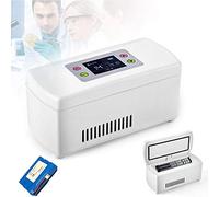 WHR-HARP Mini Medicine Refrigerated Box, Insulin Cooling Case, 2-8°C Portable Medicine Refrigerator, Car Refrigerator Medical Refrigerator, Suitable for Travel/Interferon/Pharmaceutical Storage