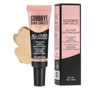 Whrcy Concettore sotto gli occhi, correttore a copertura completa - Concettore leggero da 12 g di occhi,Trucco di correzione del colore, primer per gli occhi, base liquida per imperfezioni