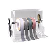 Whrcy Portabobina trasparente, organizer per nastri - Portarotolo per nastro Portarotolo per nastro - Dispenser di etichette multiuso, supporto per adesivi, organizer per nastri, per stanze di