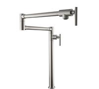 WHSY127 Premium Folding Brass Kitchen Faucet with Swivel Joint Pot Filler, Cooking And Watering Plants Beautiful